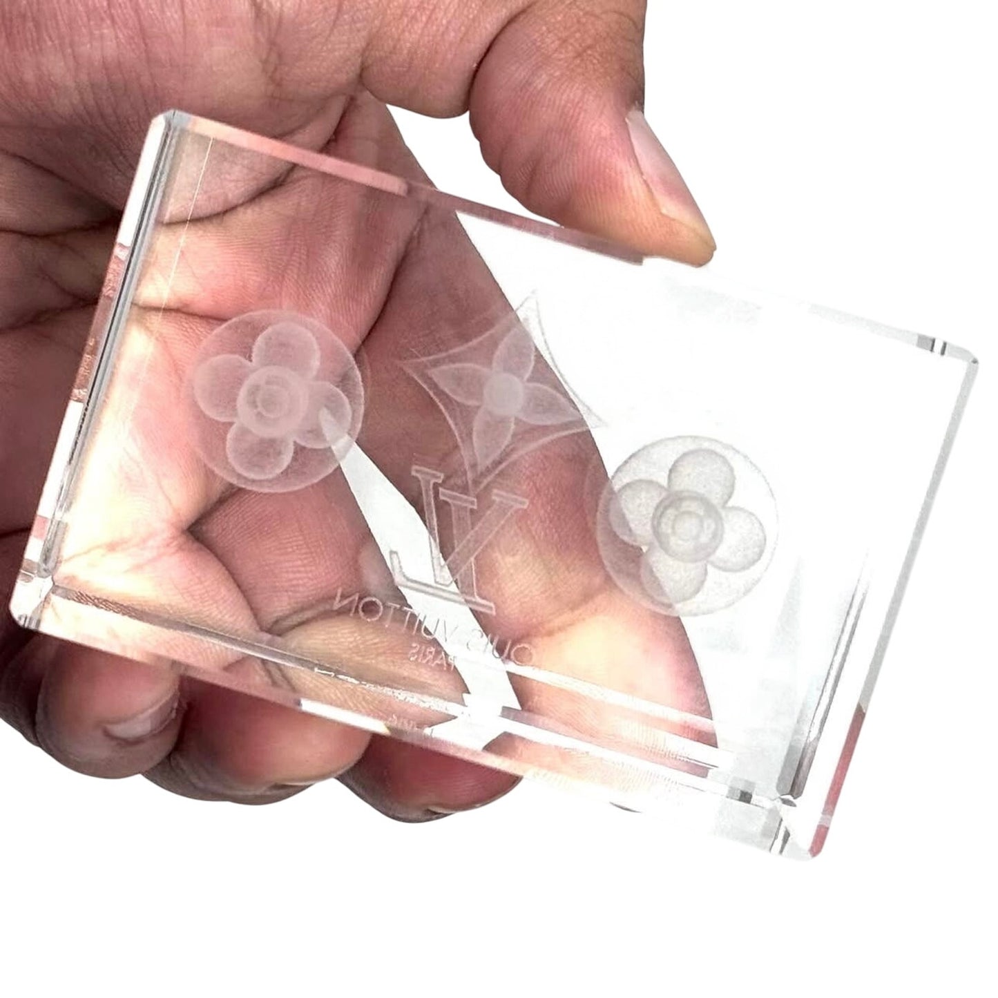 Louis Vuitton Monogram Crystal Paperweight