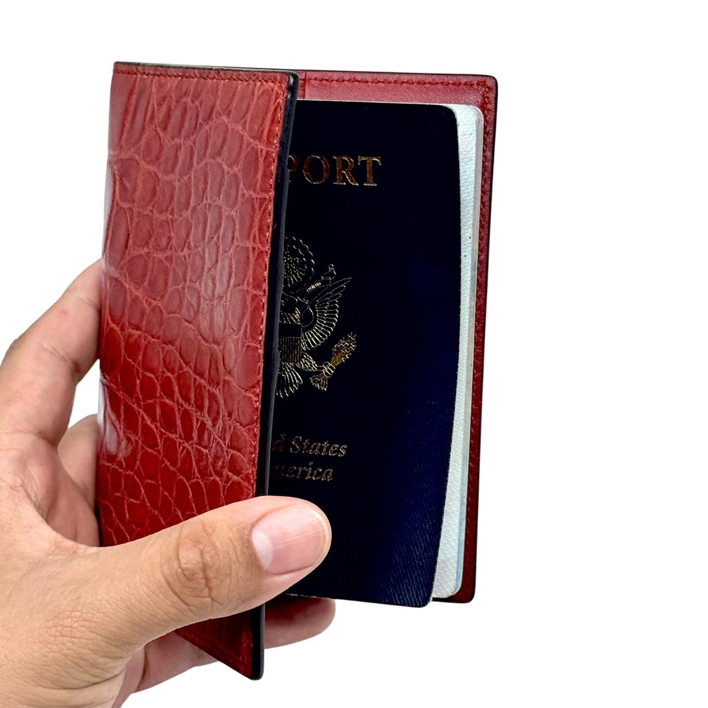 Gucci Crocodile Passport Case