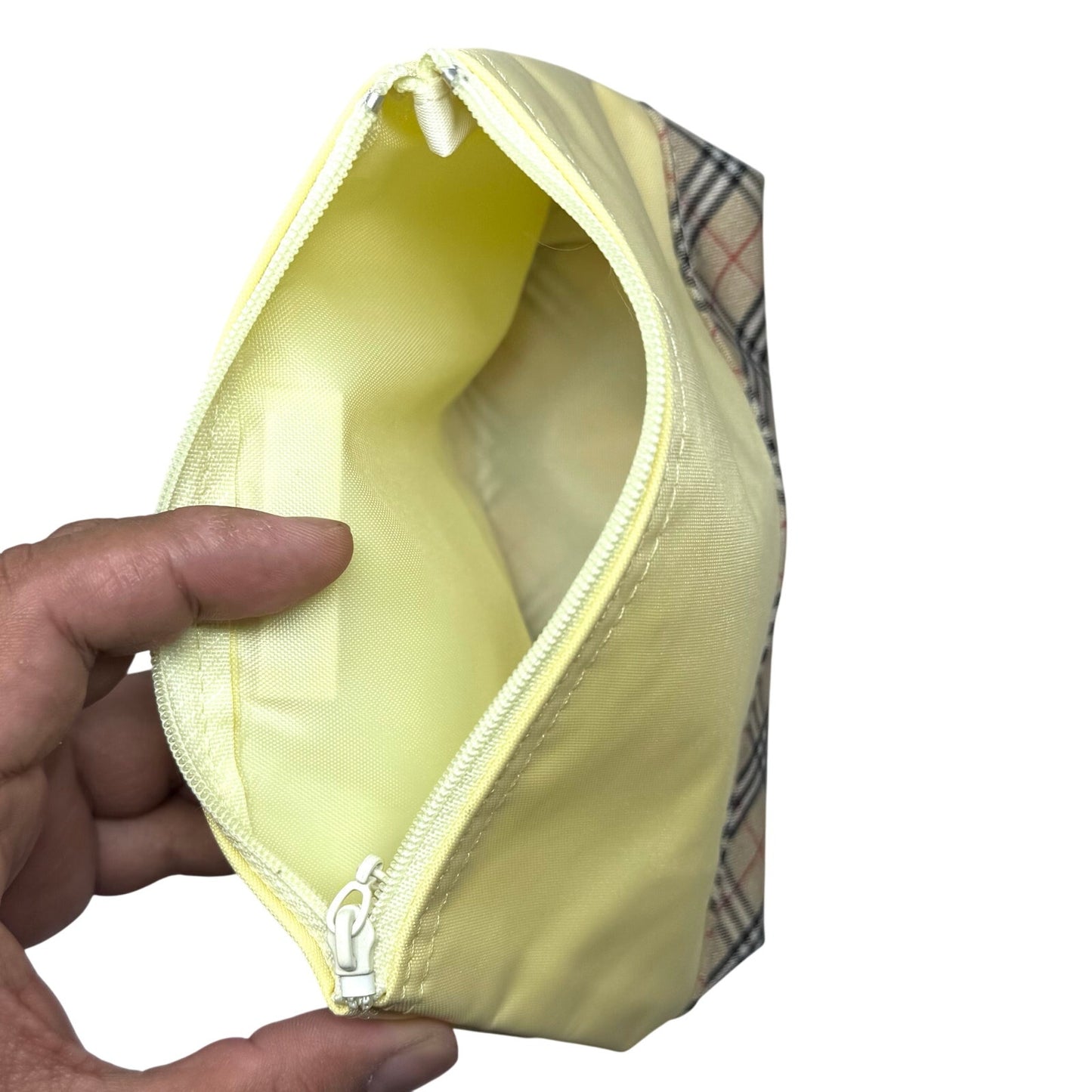 Burberry Yellow Zipper Pouch