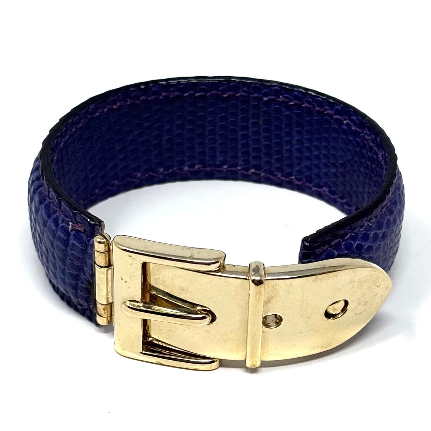 Gucci Purple Lizard Bracelet