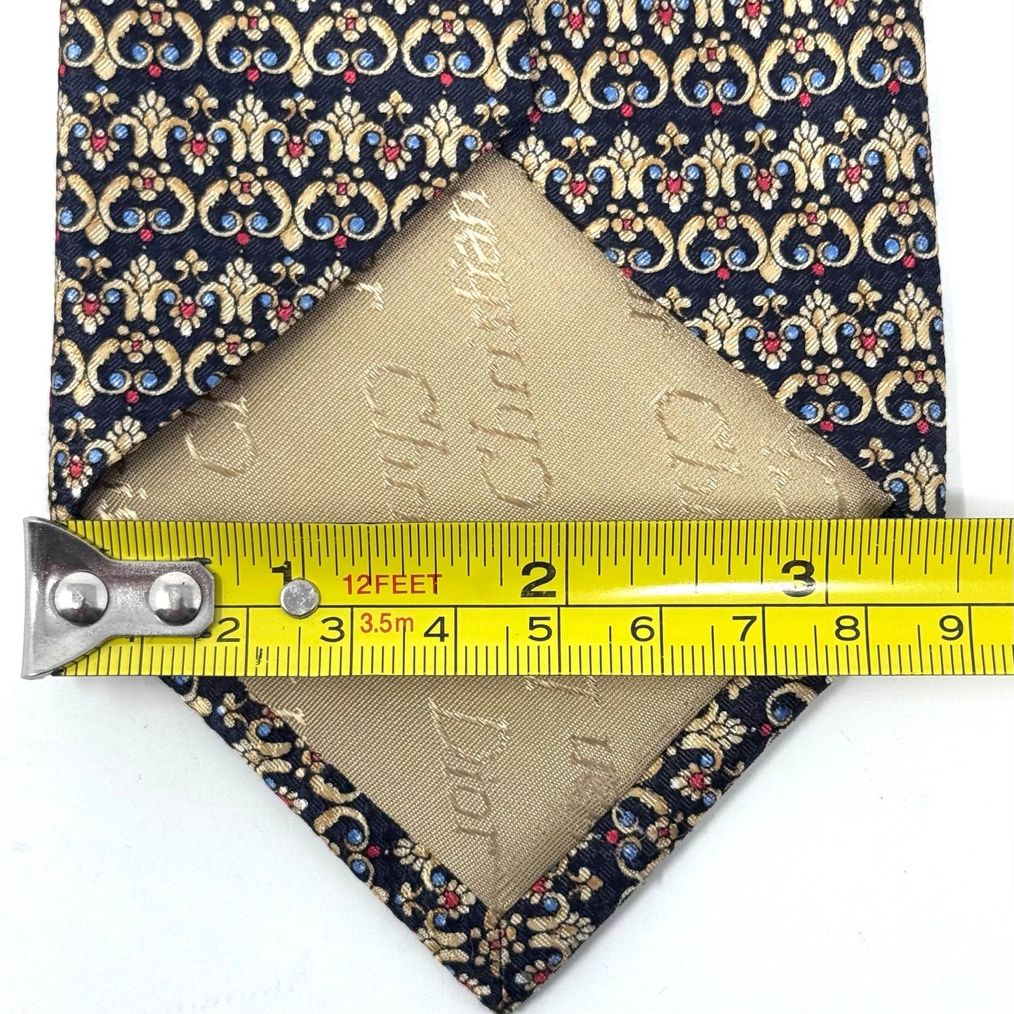 Christian Dior Abstract Pattern Tie