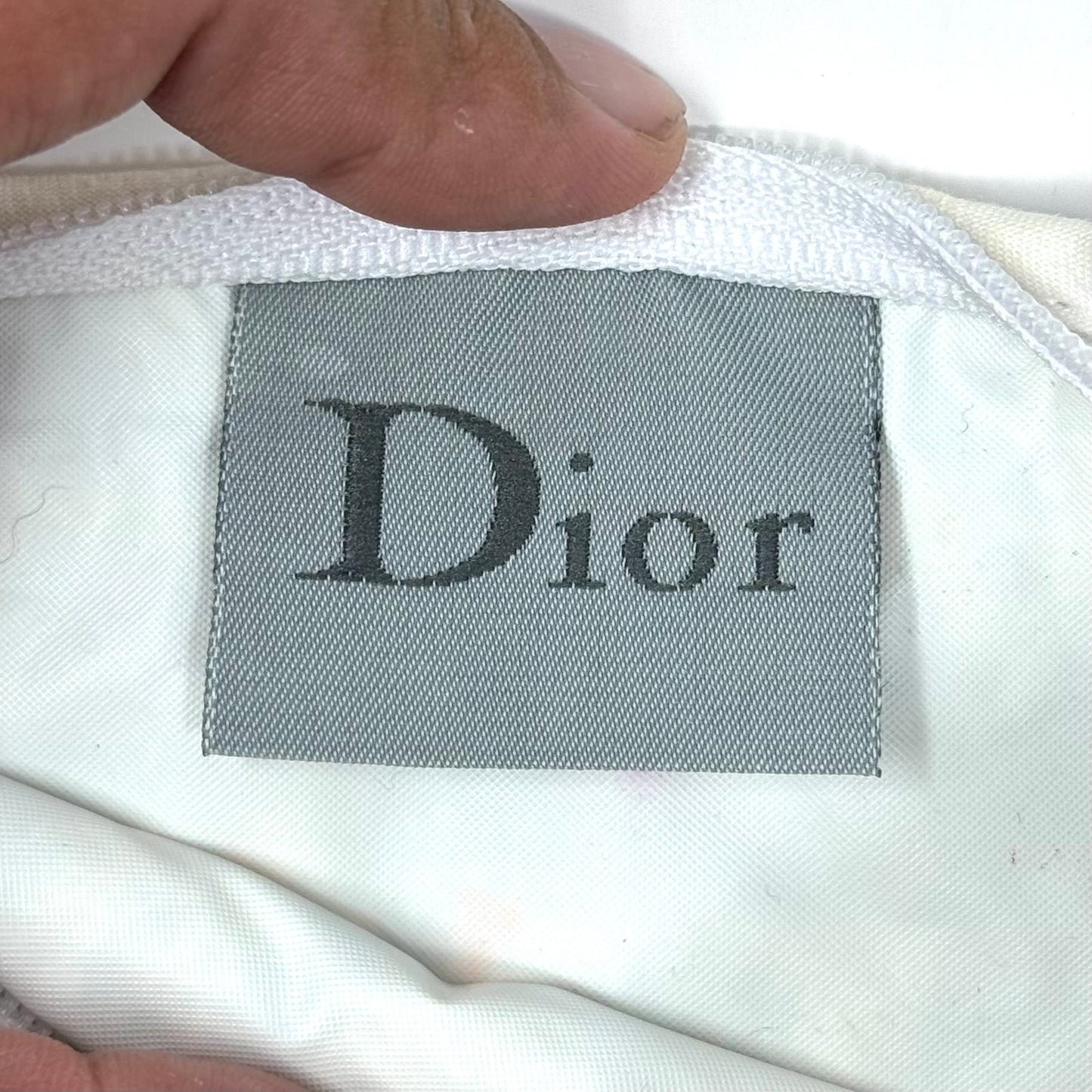 Dior Oblique ‘2’ Terry Cloth Pouch