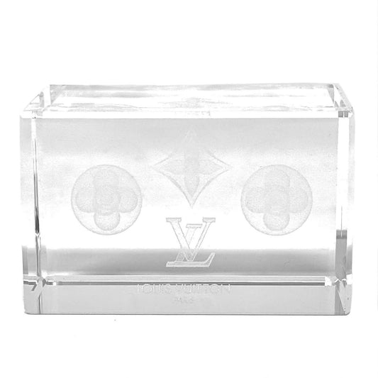 Louis Vuitton Monogram Crystal Paperweight