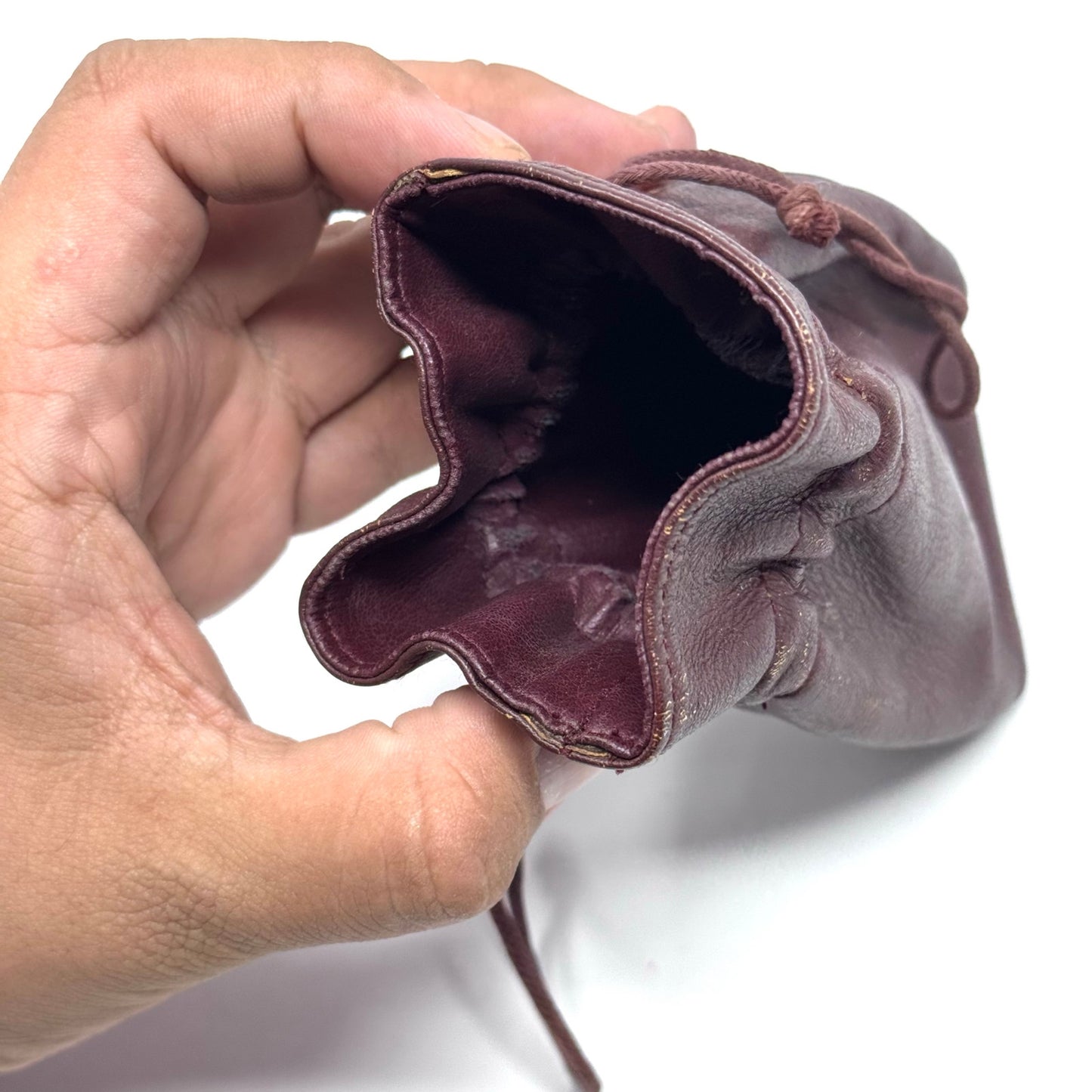 Cartier Dark Red Leather Pouch