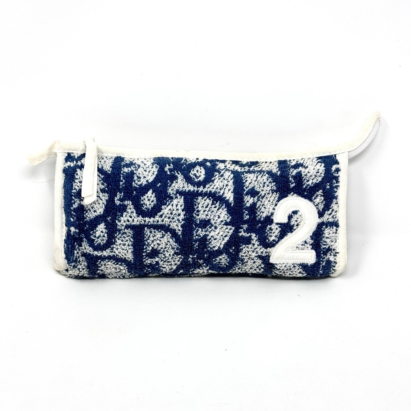 Dior Oblique ‘2’ Terry Cloth Pouch