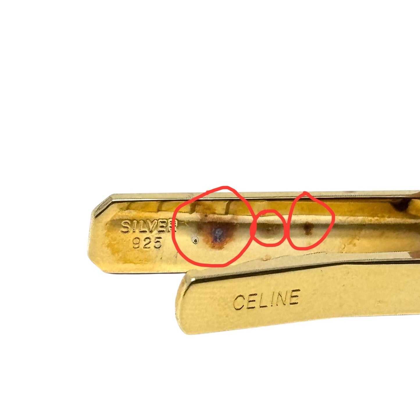 Celine Two-Tone Tie Clip