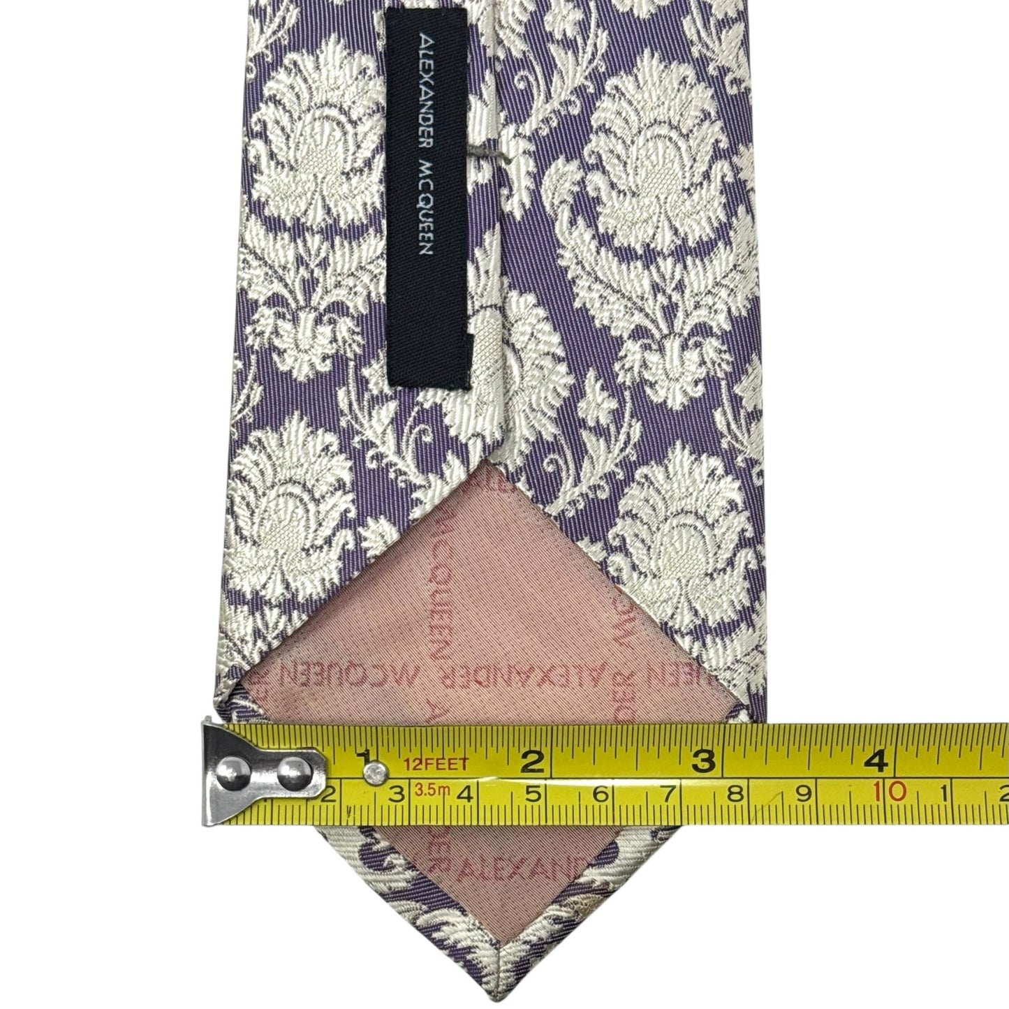 Alexander McQueen Purple Pattern Tie