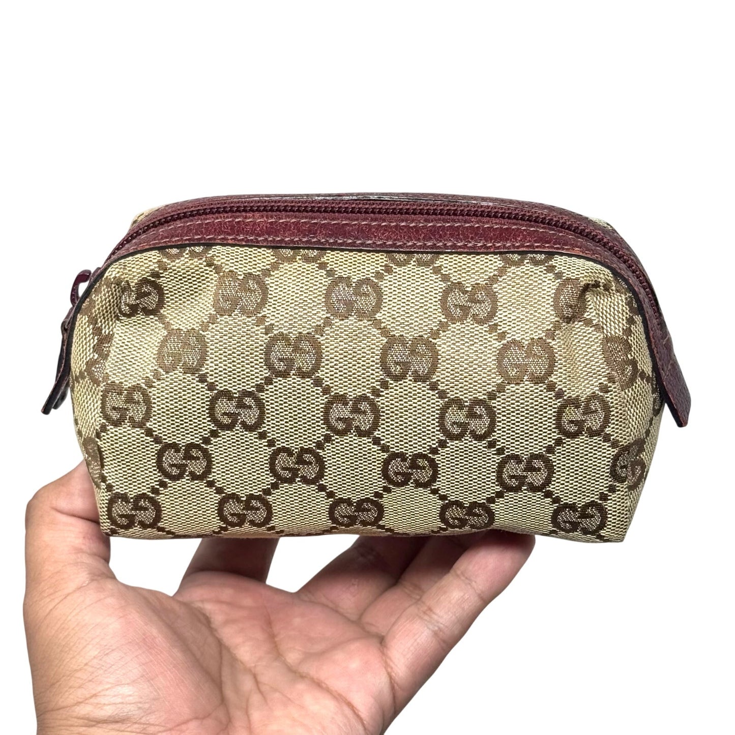 Gucci Canvas Zipper Pouch