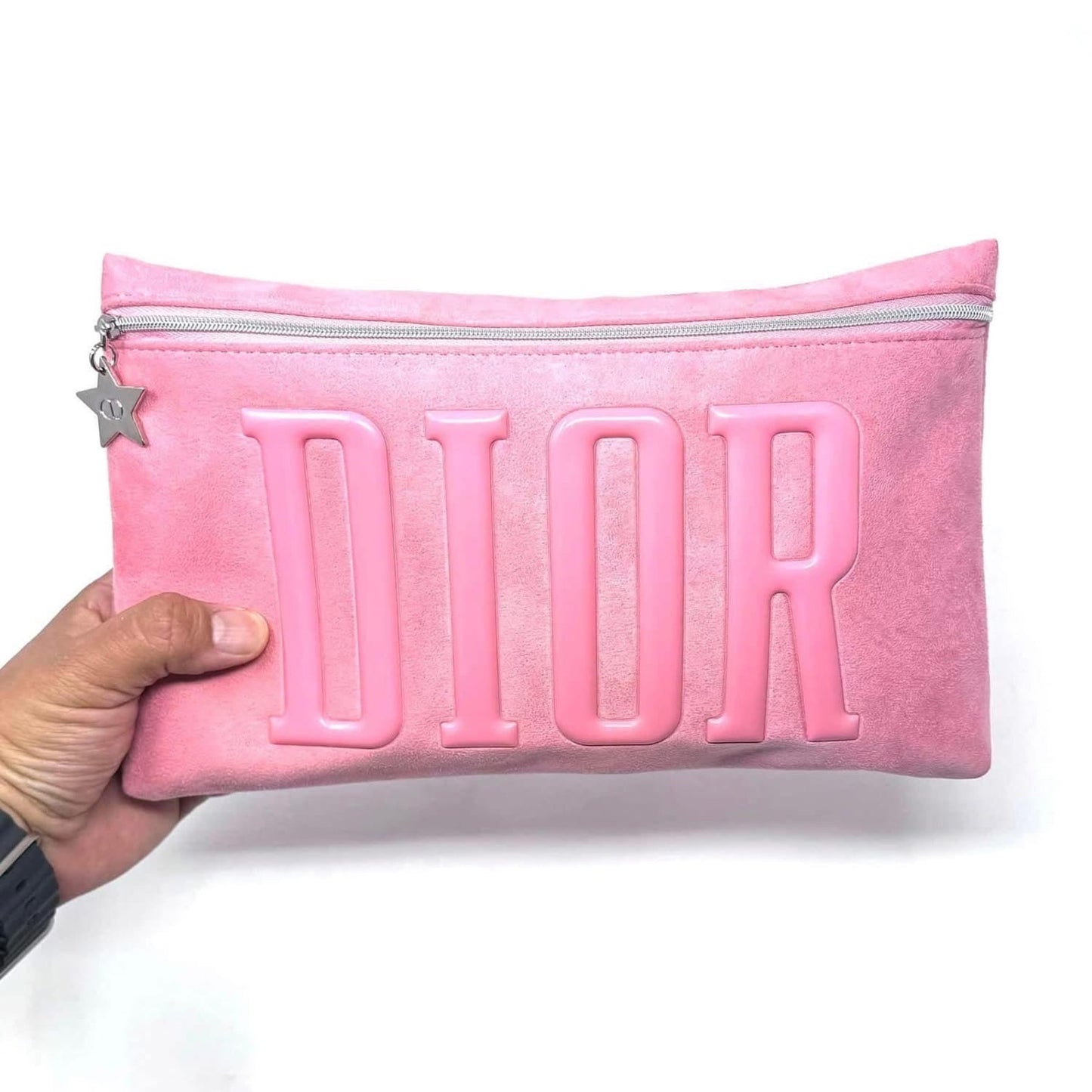 Dior Pink Zipper Pouch