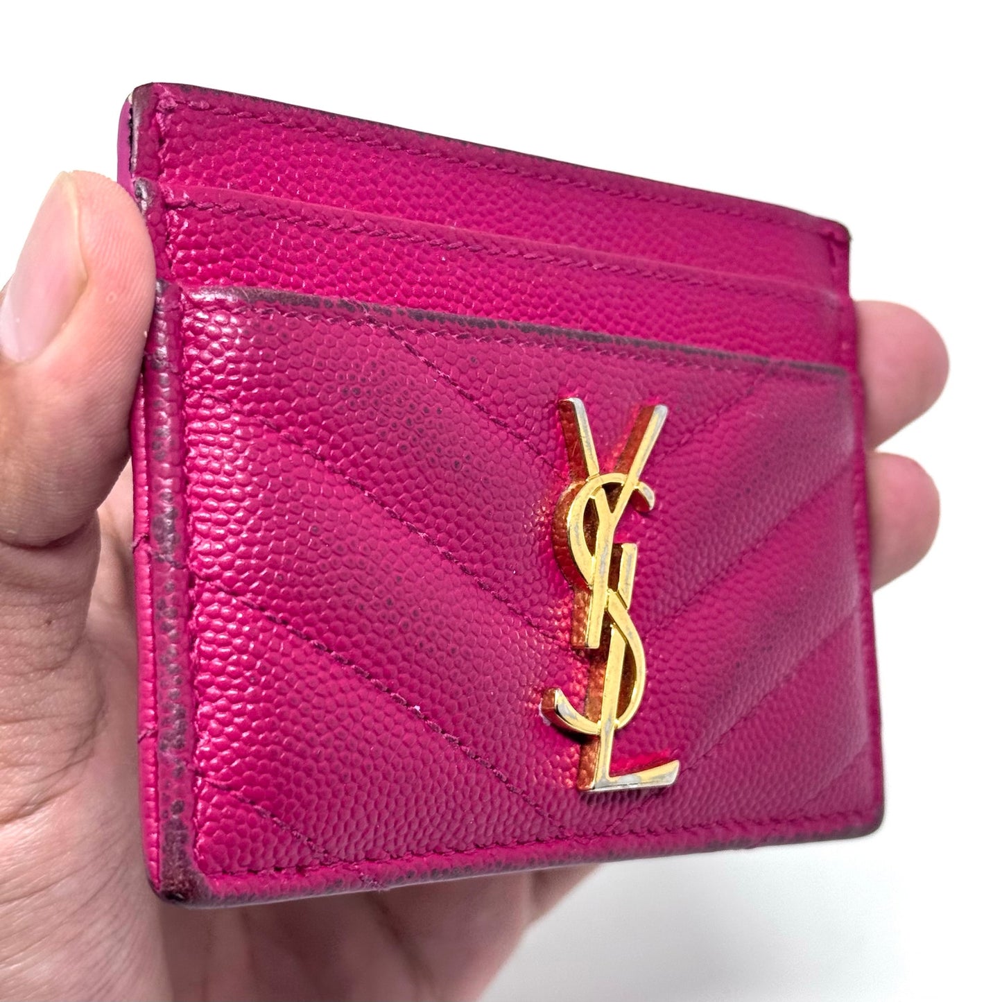 YSL All Black Cardholder Wallet