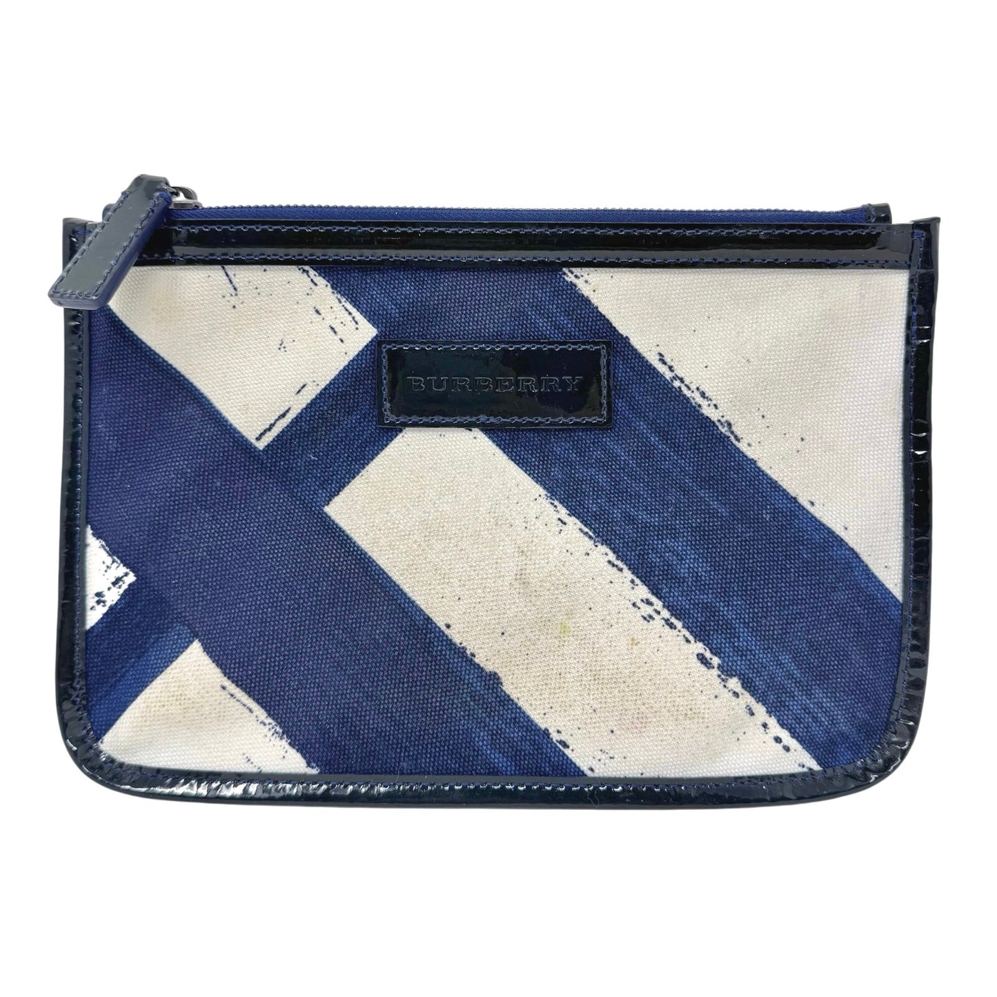 Burberry Striped Canvas Pouch