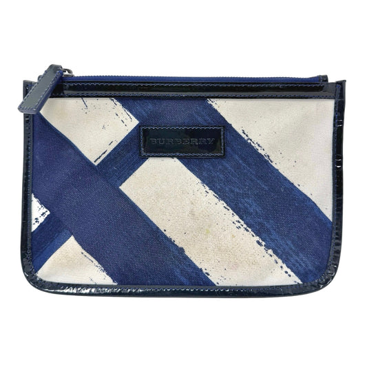 Burberry Striped Canvas Pouch