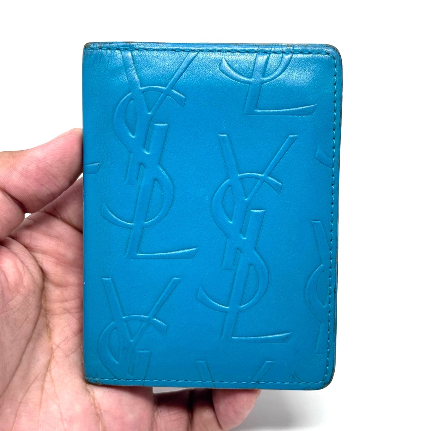 YSL All Black Cardholder Wallet