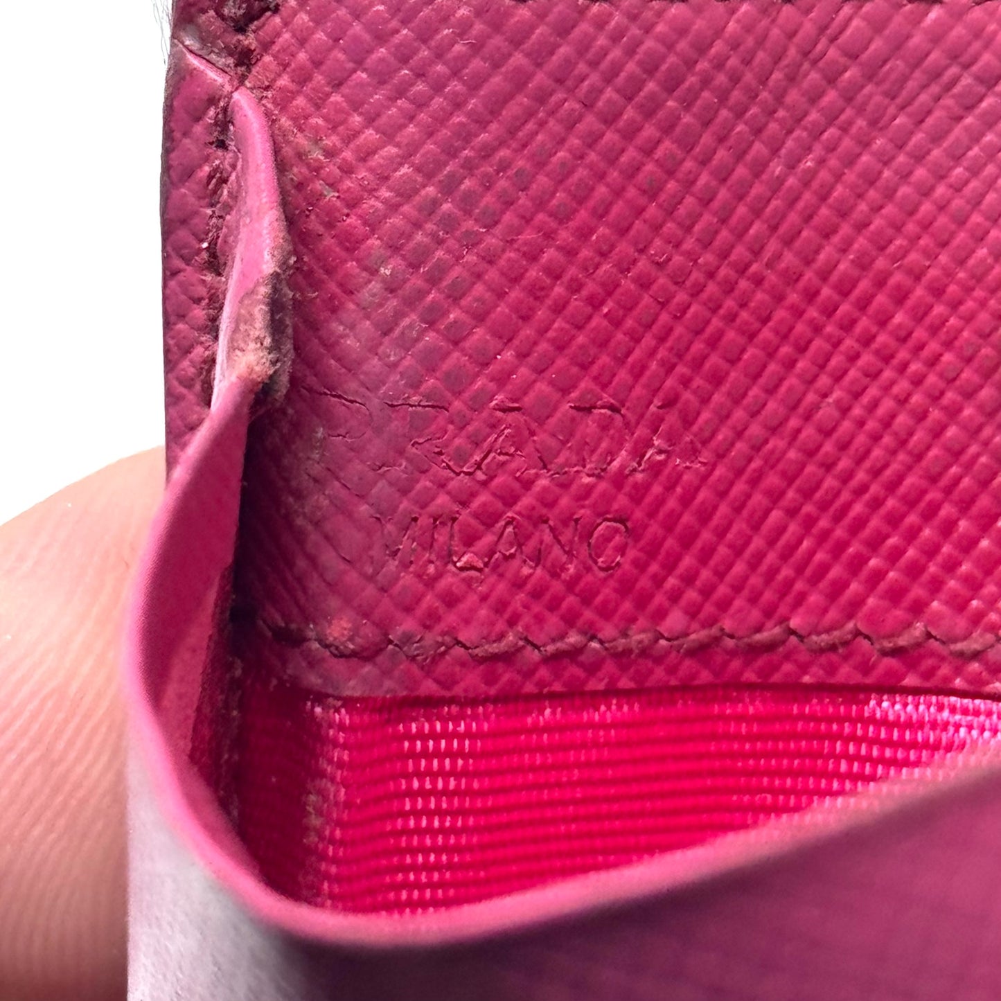 Prada Pink Cardholder Wallet