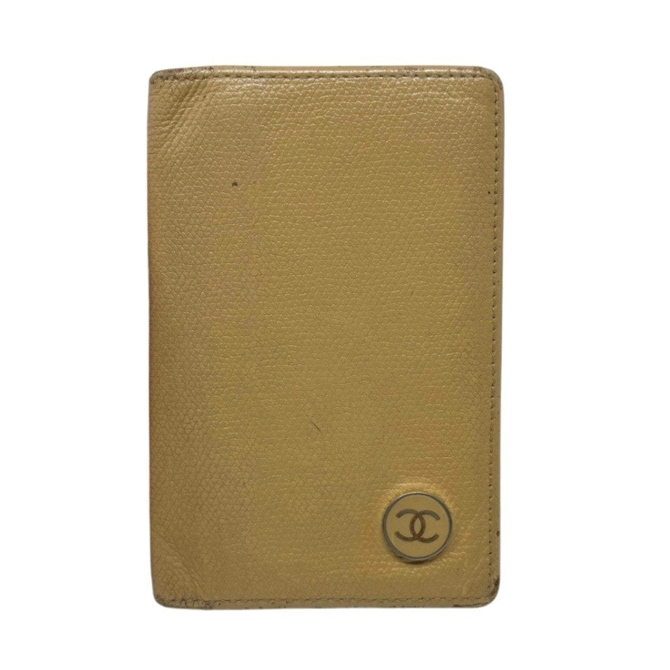 Chanel Beige Bifold Wallet