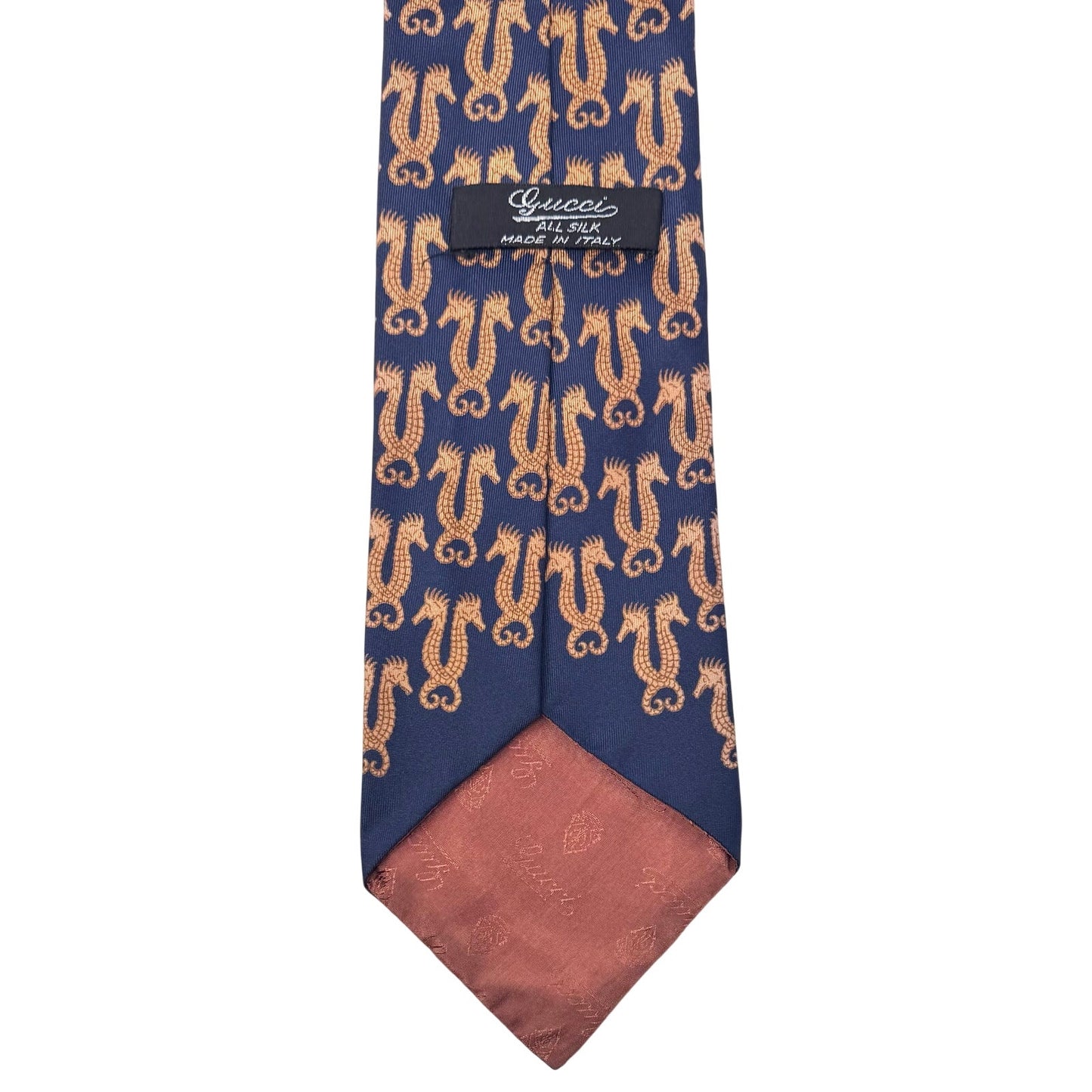 Gucci Seahorse Pattern Tie