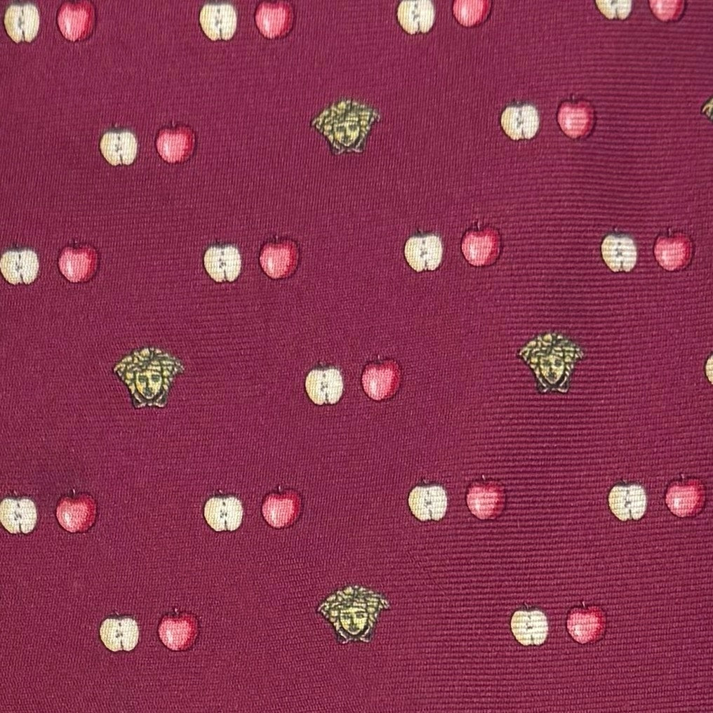 Versace Apple Pattern Tie