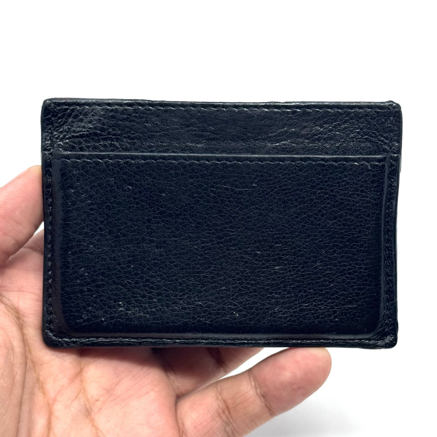 YSL All Black Cardholder Wallet