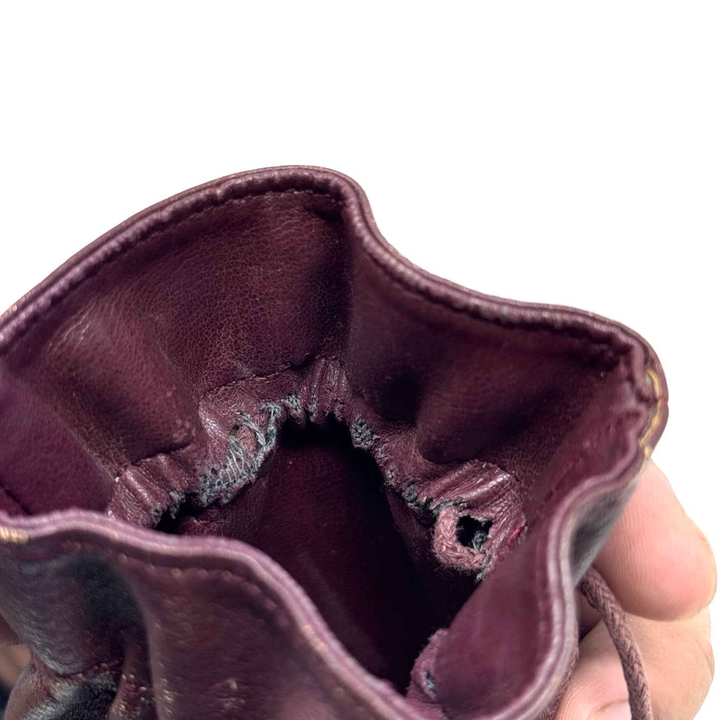 Cartier Dark Red Leather Pouch