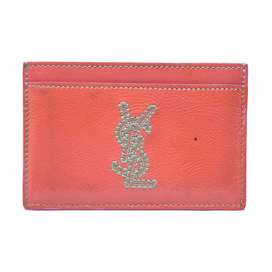 YSL Embroidered Cardholder Wallet