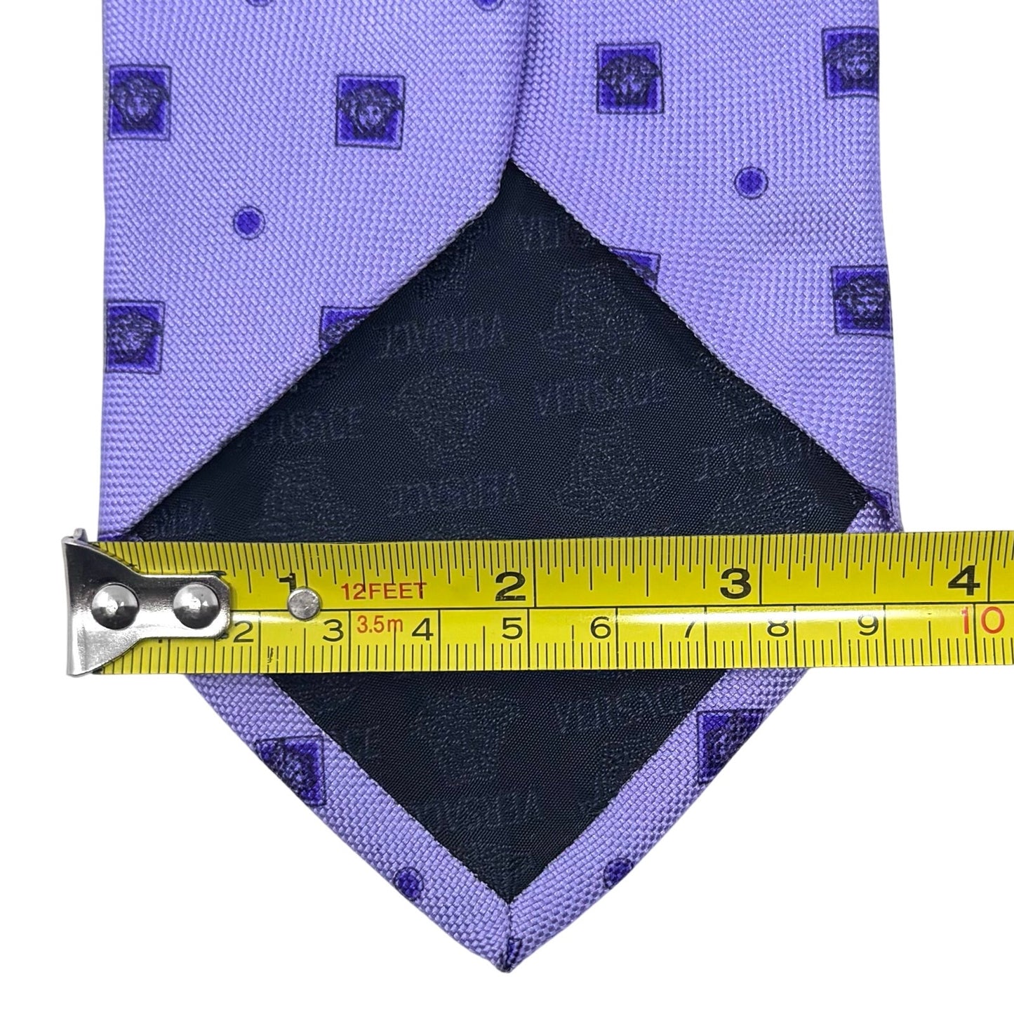 Versace Purple Medusa Tie