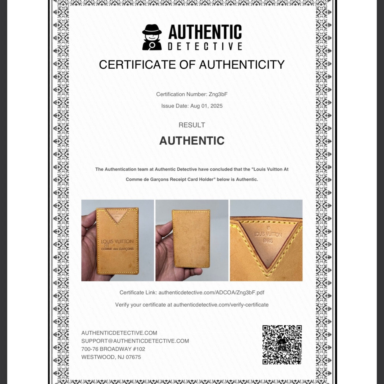 Louis Vuitton x Comme des Garcons Cardholder