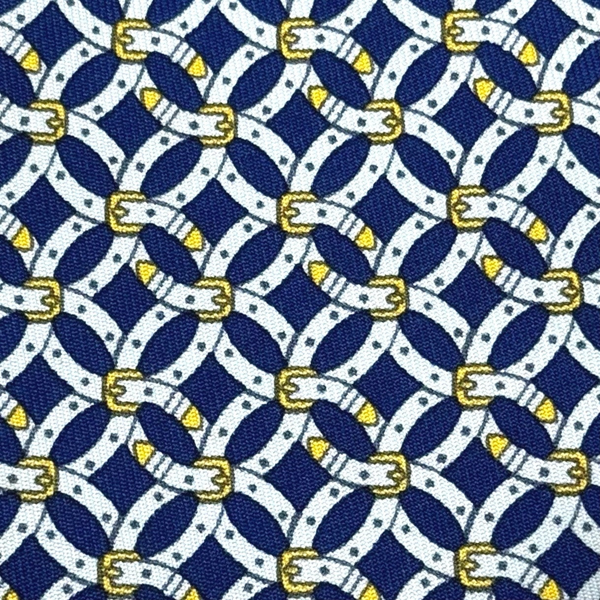 Hermes Buckle Pattern Tie