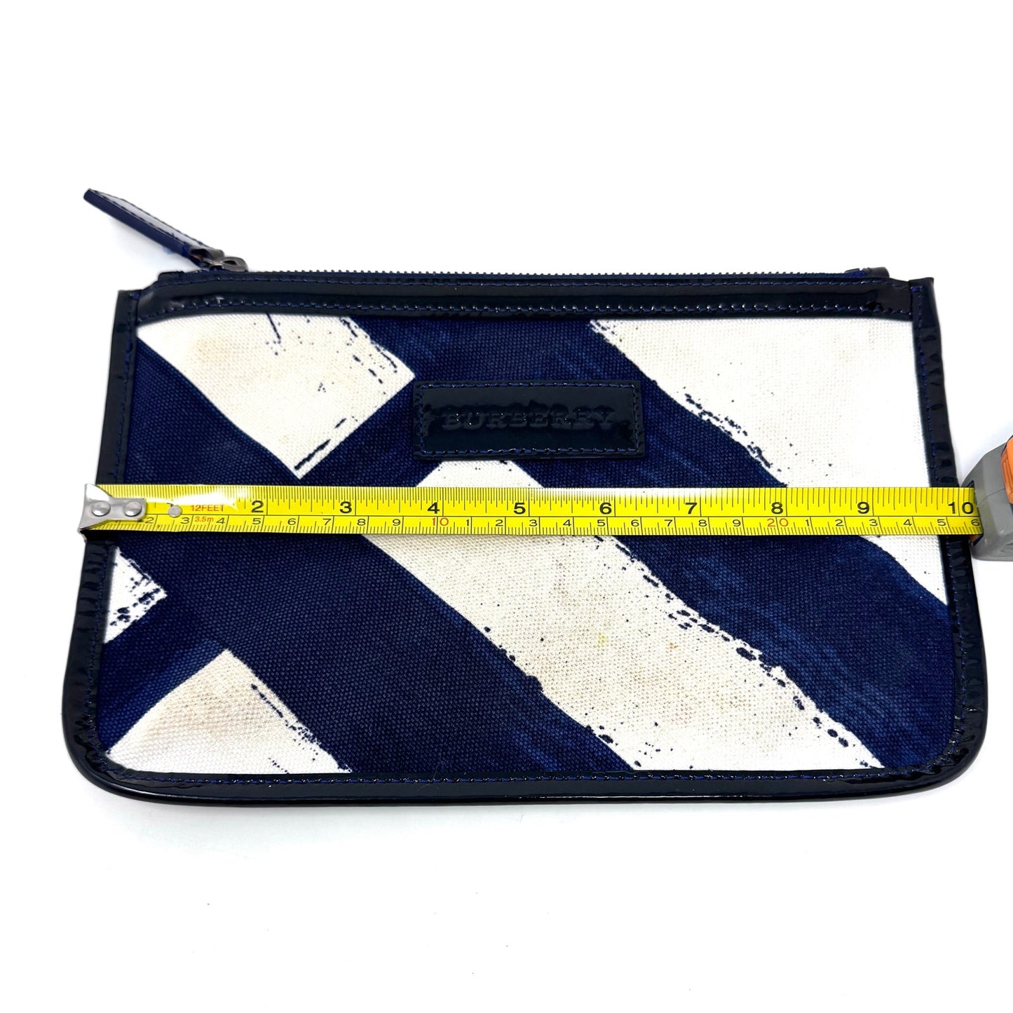 Burberry Striped Canvas Pouch