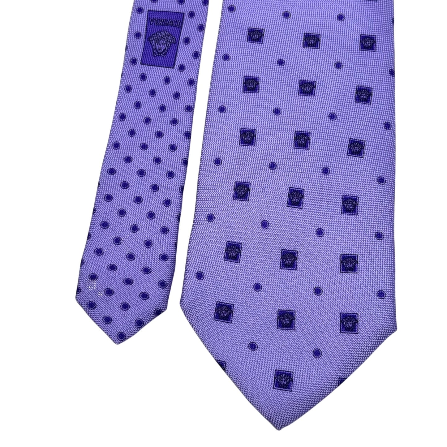 Versace Purple Medusa Tie
