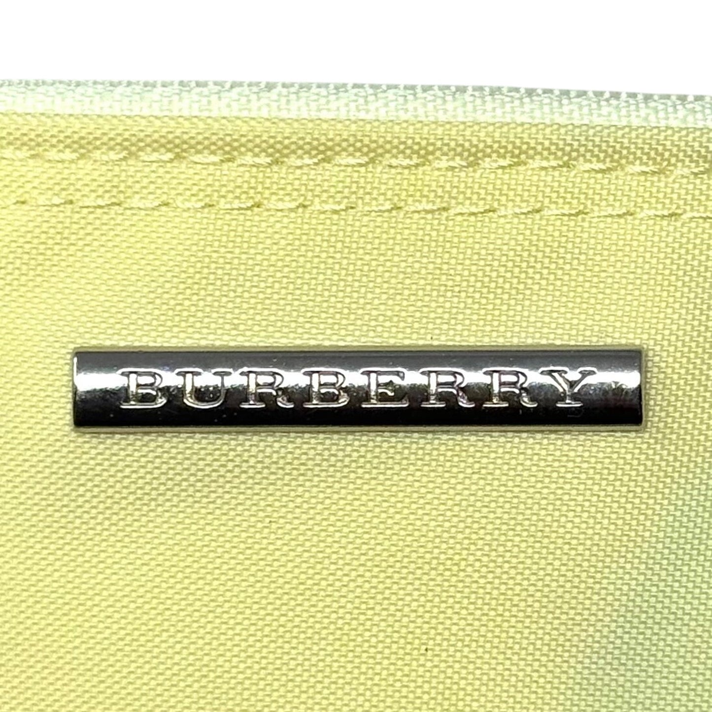 Burberry Yellow Zipper Pouch