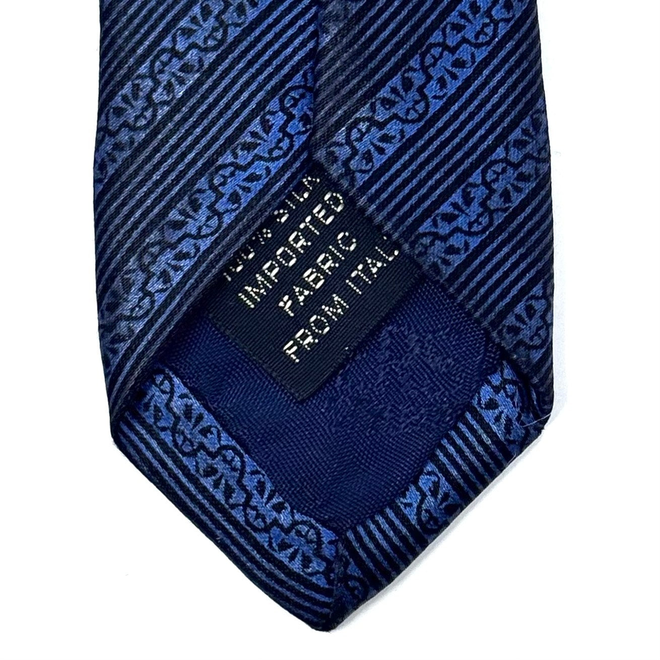 Versace Navy Abstract Pattern Tie