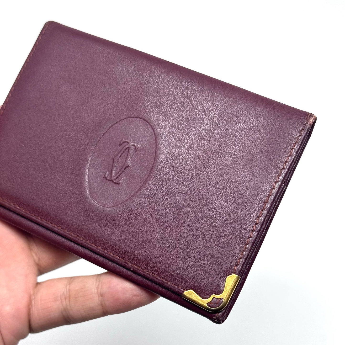 Cartier Dark Red Bifold Wallet