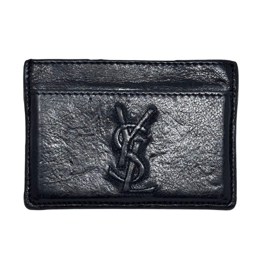 YSL All Black Cardholder Wallet