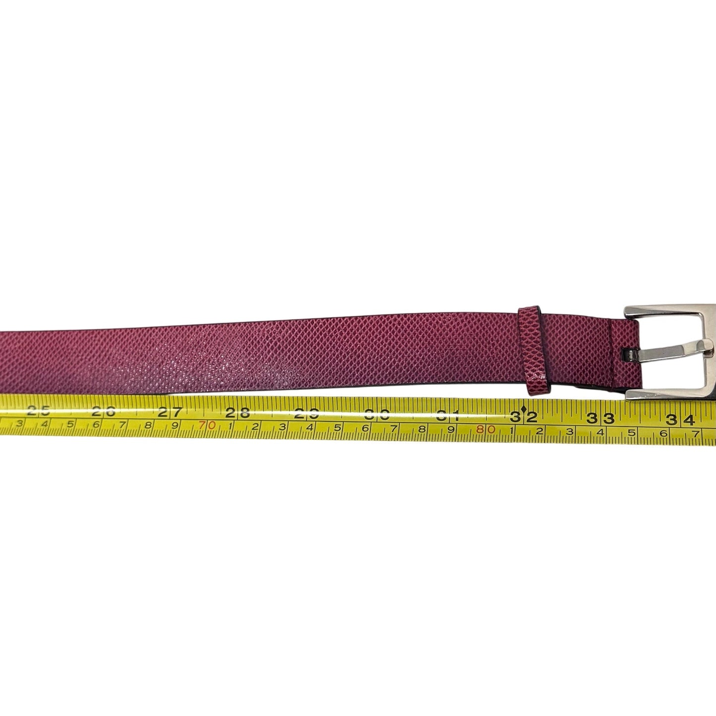 Gucci Red Lizard Skin Belt