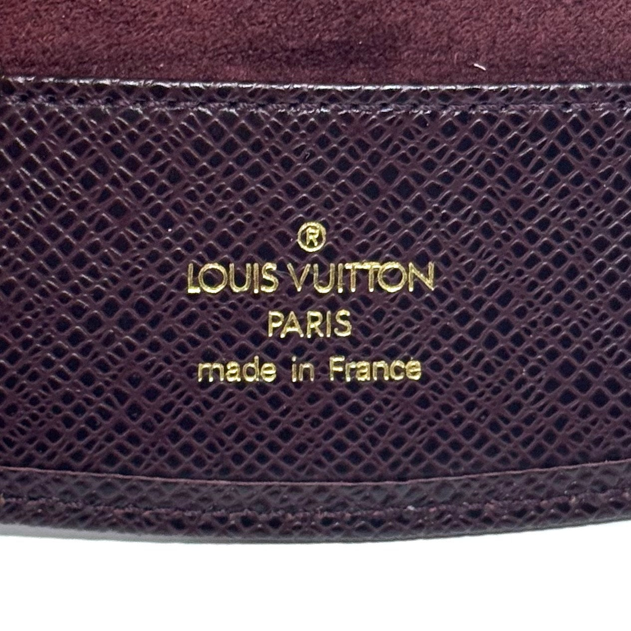 Louis Vuitton Dark Red Cufflink Case