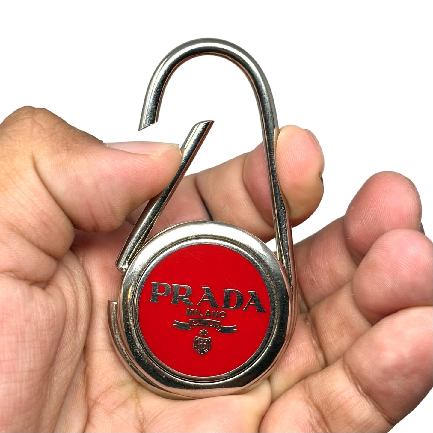 Prada Vintage Metal Keyring