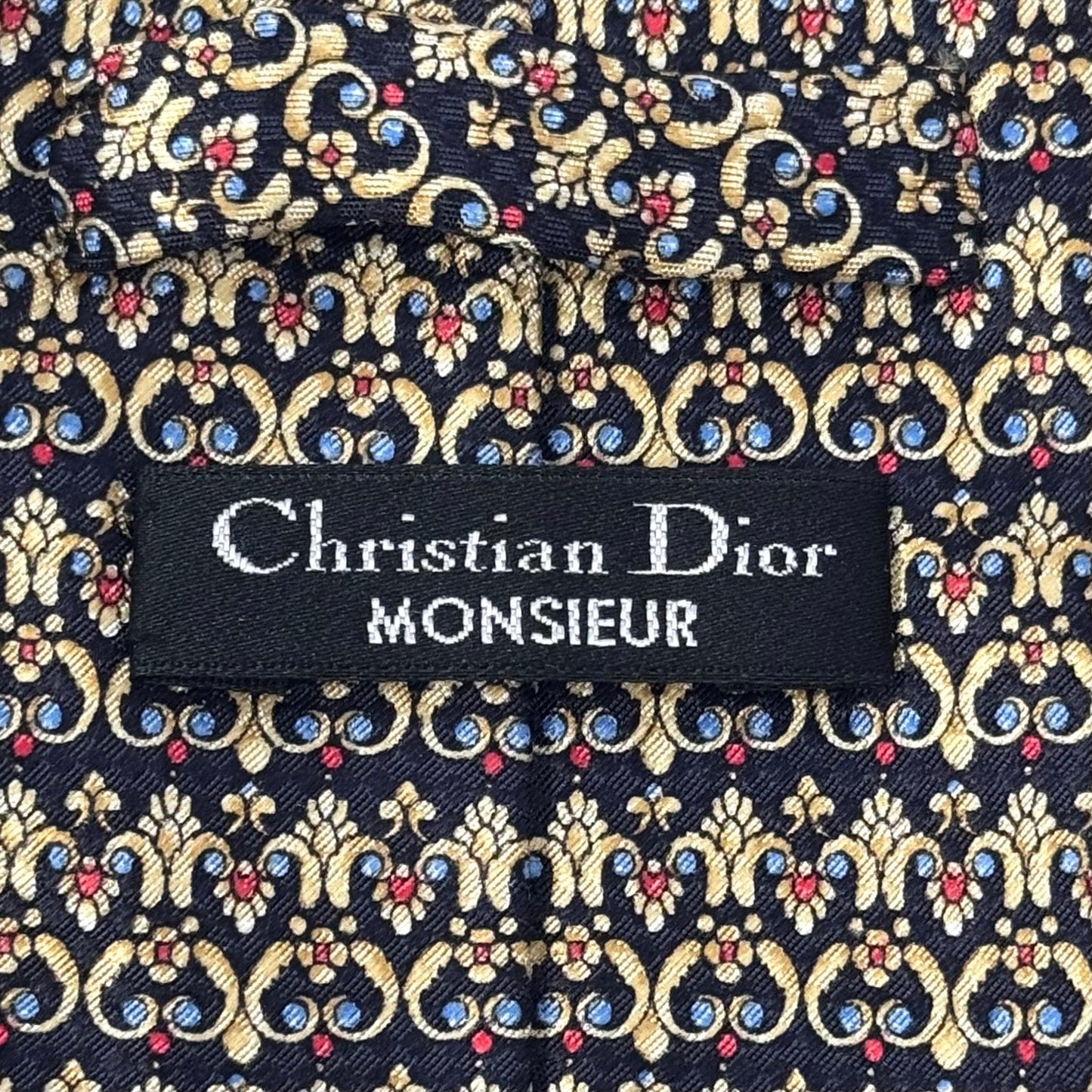 Christian Dior Abstract Pattern Tie
