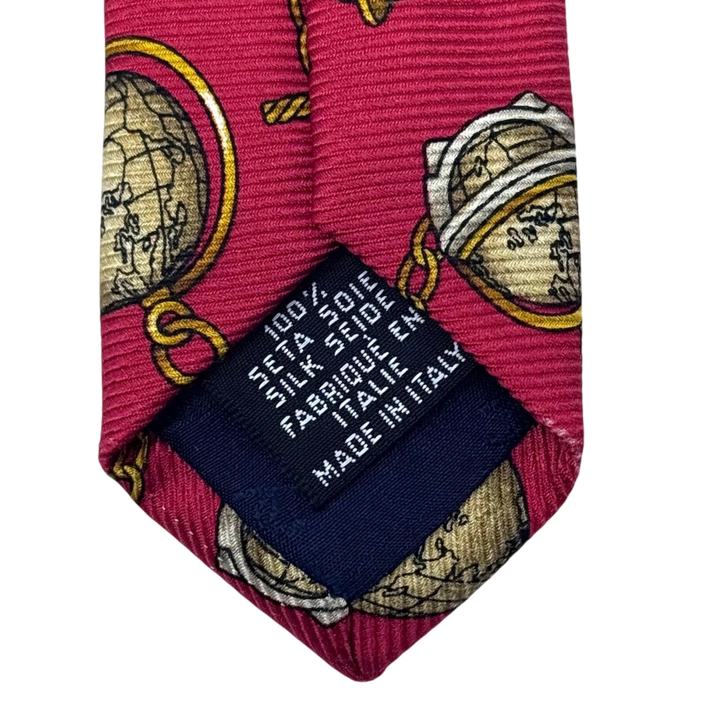 Chanel Globe Pattern Tie
