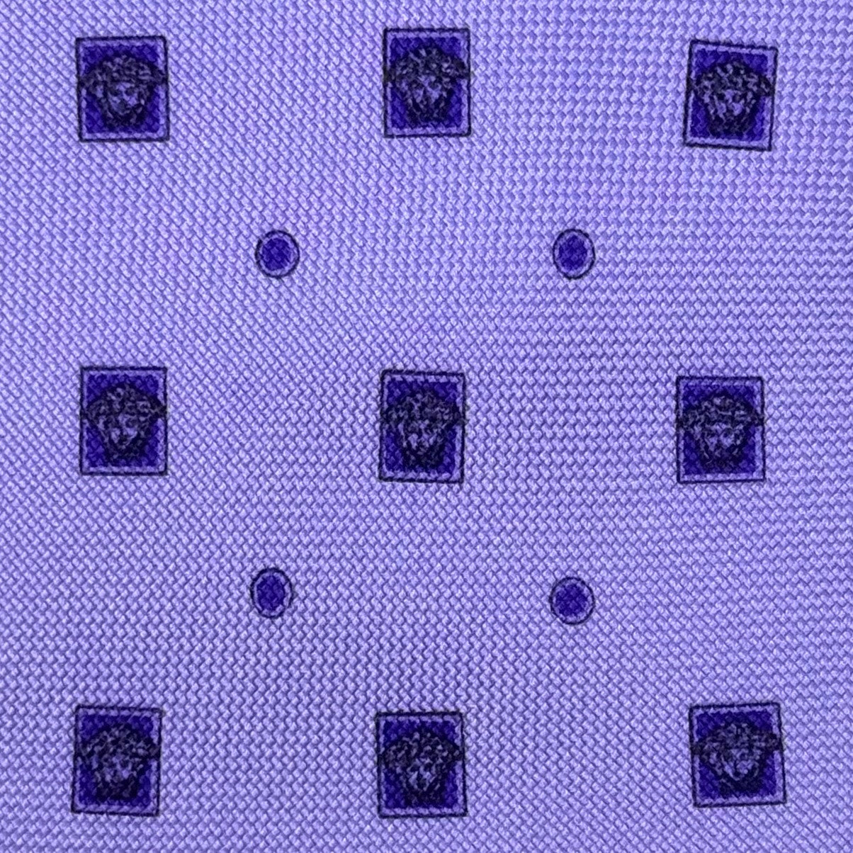 Versace Purple Medusa Tie