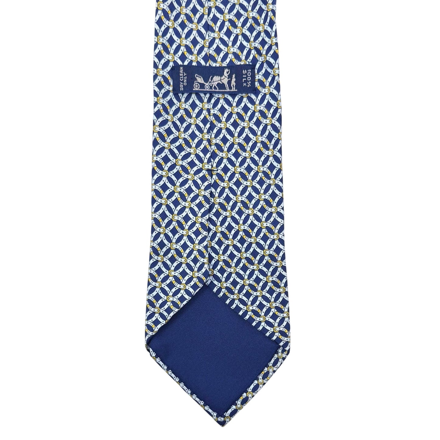 Hermes Buckle Pattern Tie