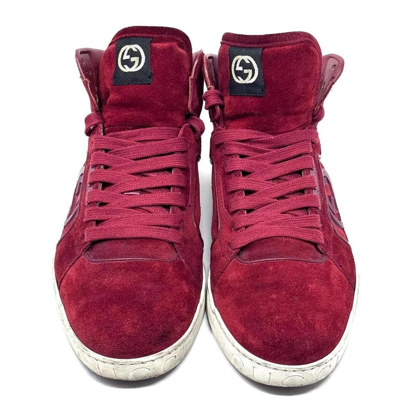 Gucci Red Suede Sneakers
