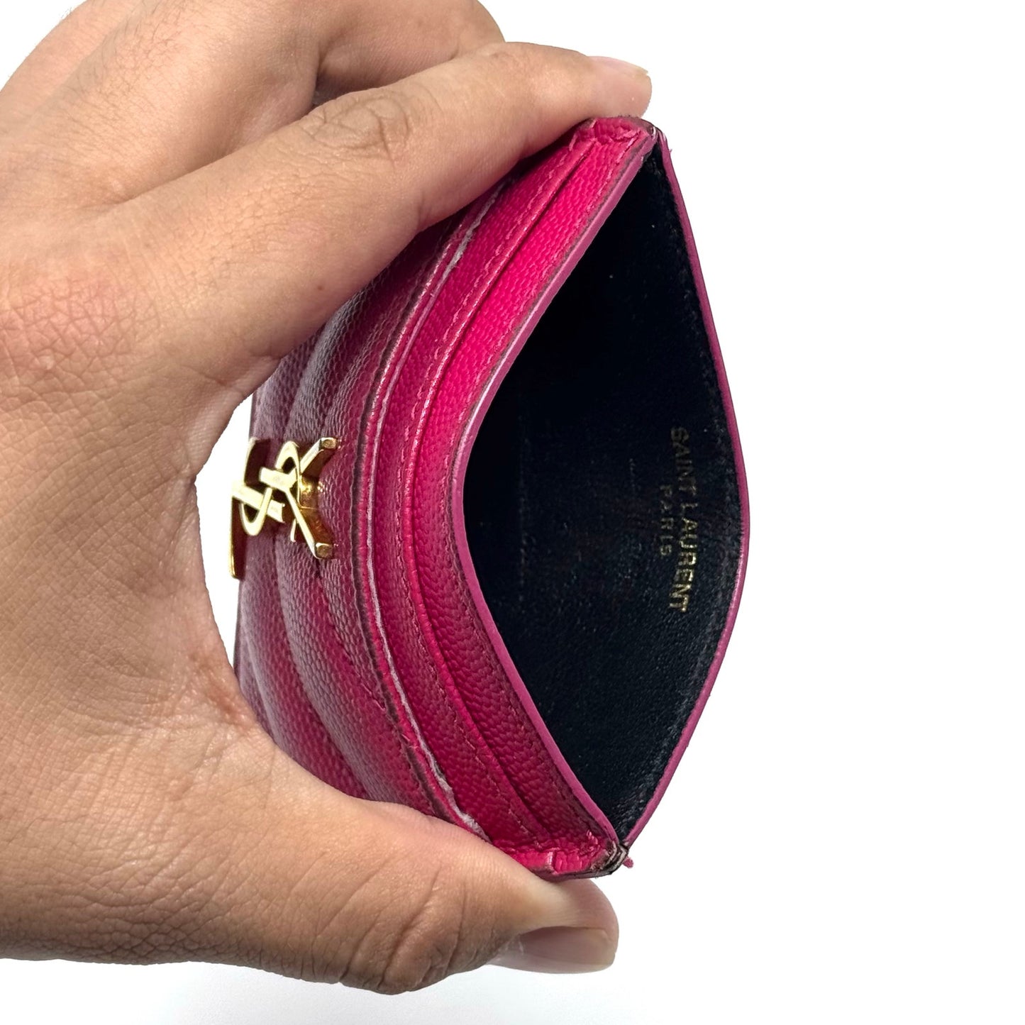 YSL All Black Cardholder Wallet