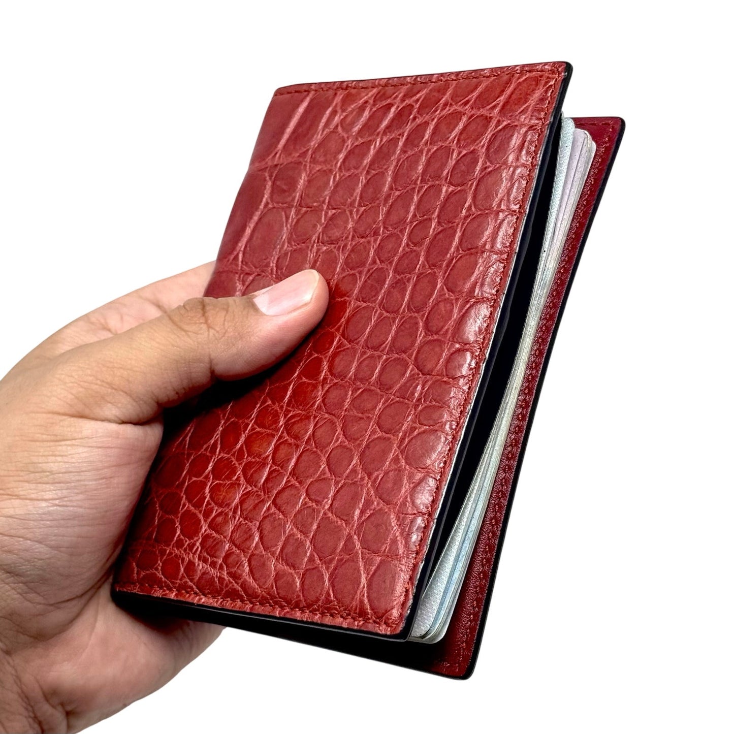 Gucci Crocodile Passport Case