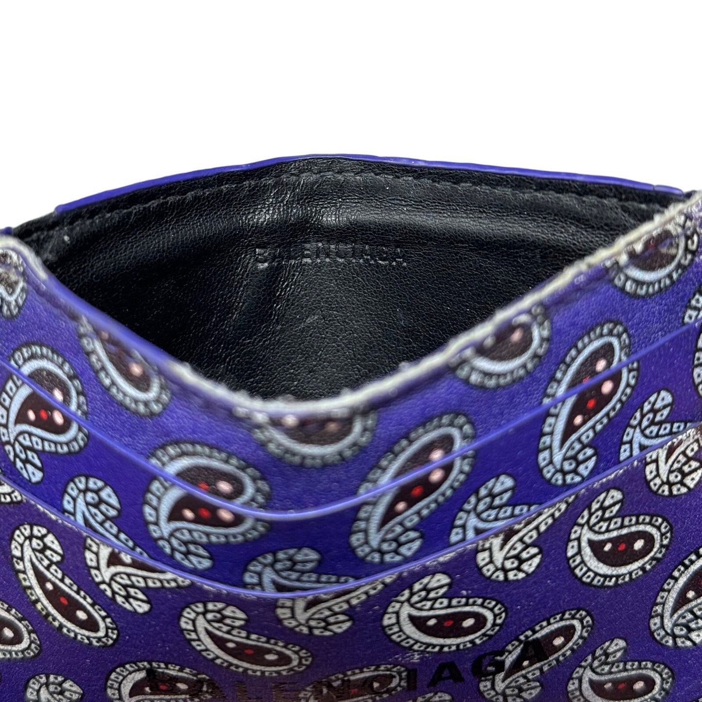 Balenciaga Paisley Cardholder Wallet
