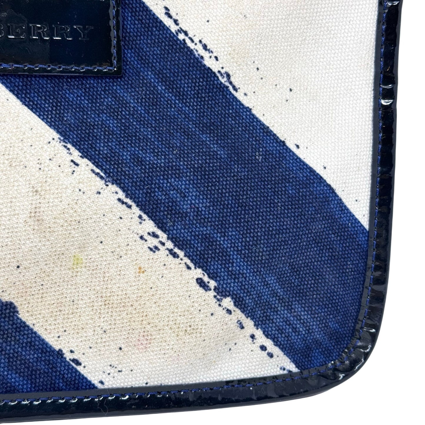 Burberry Striped Canvas Pouch