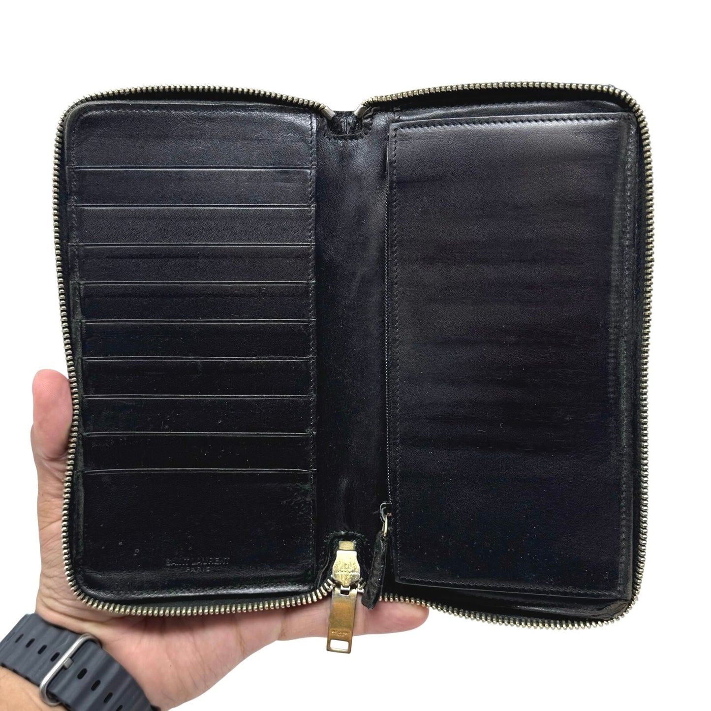 YSL All Black Cardholder Wallet