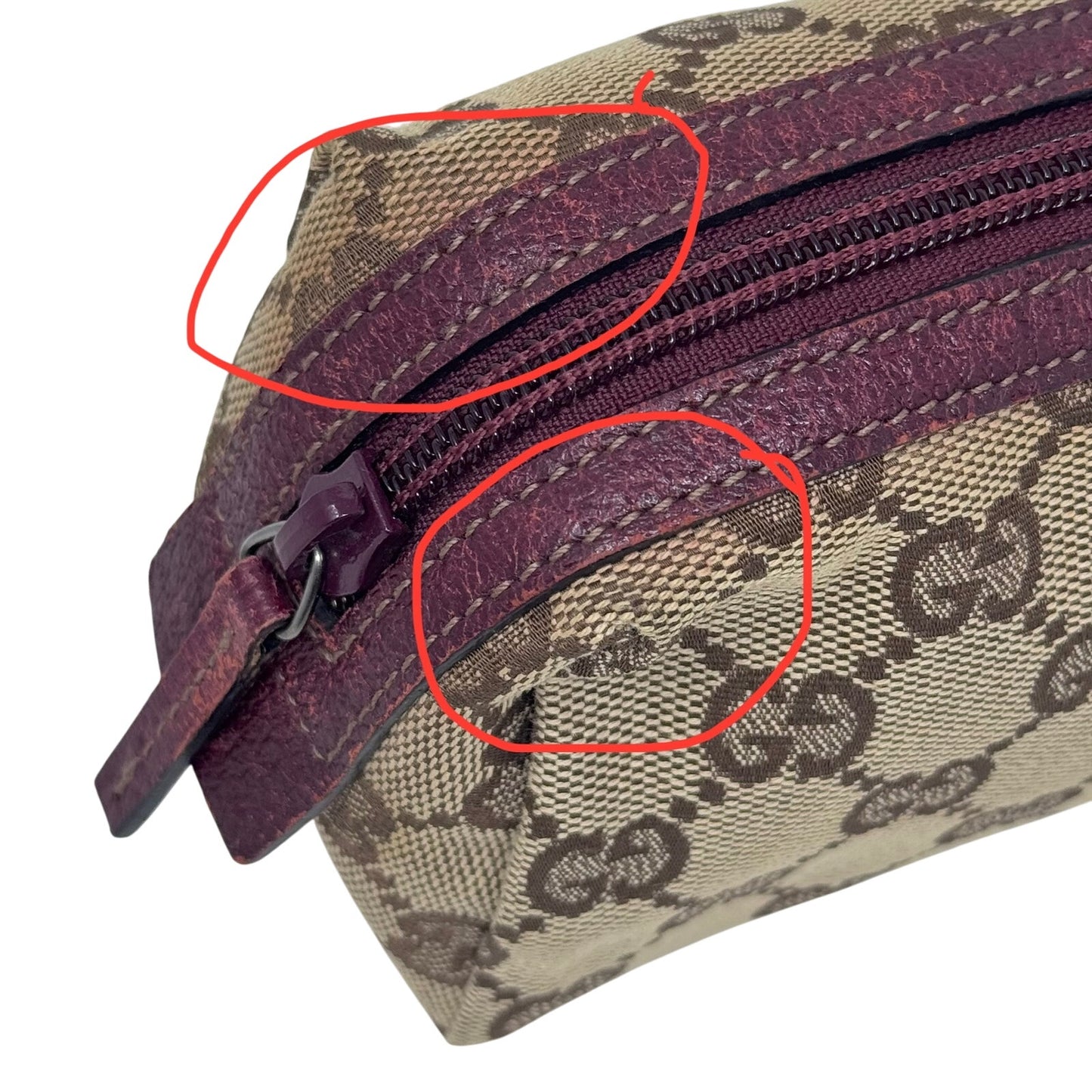 Gucci Canvas Zipper Pouch