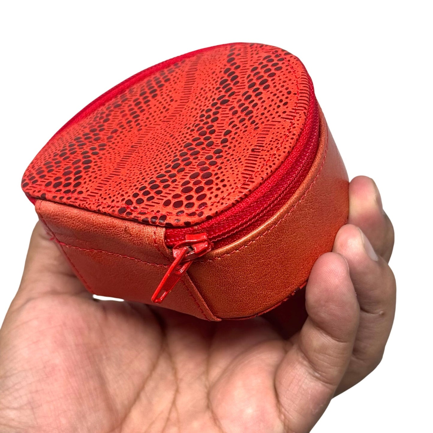 Versace Red Zipper Pouch