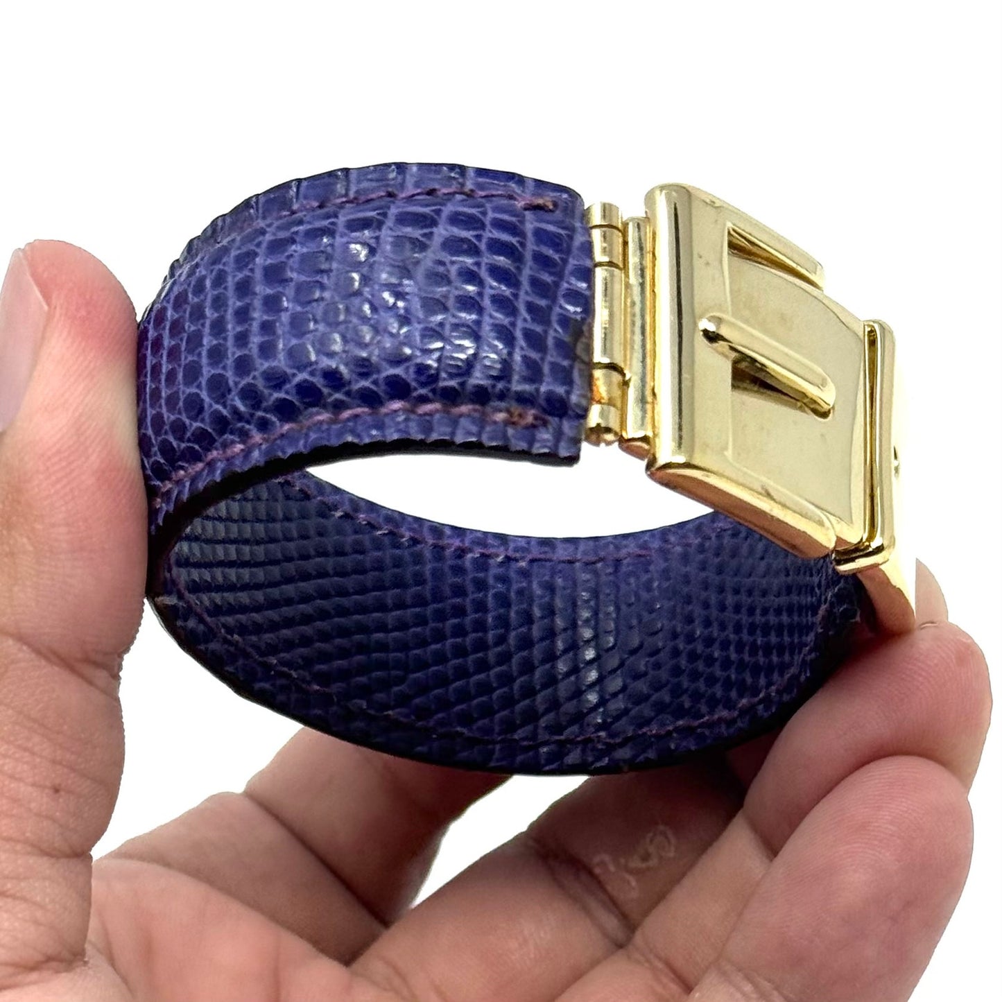 Gucci Purple Lizard Bracelet