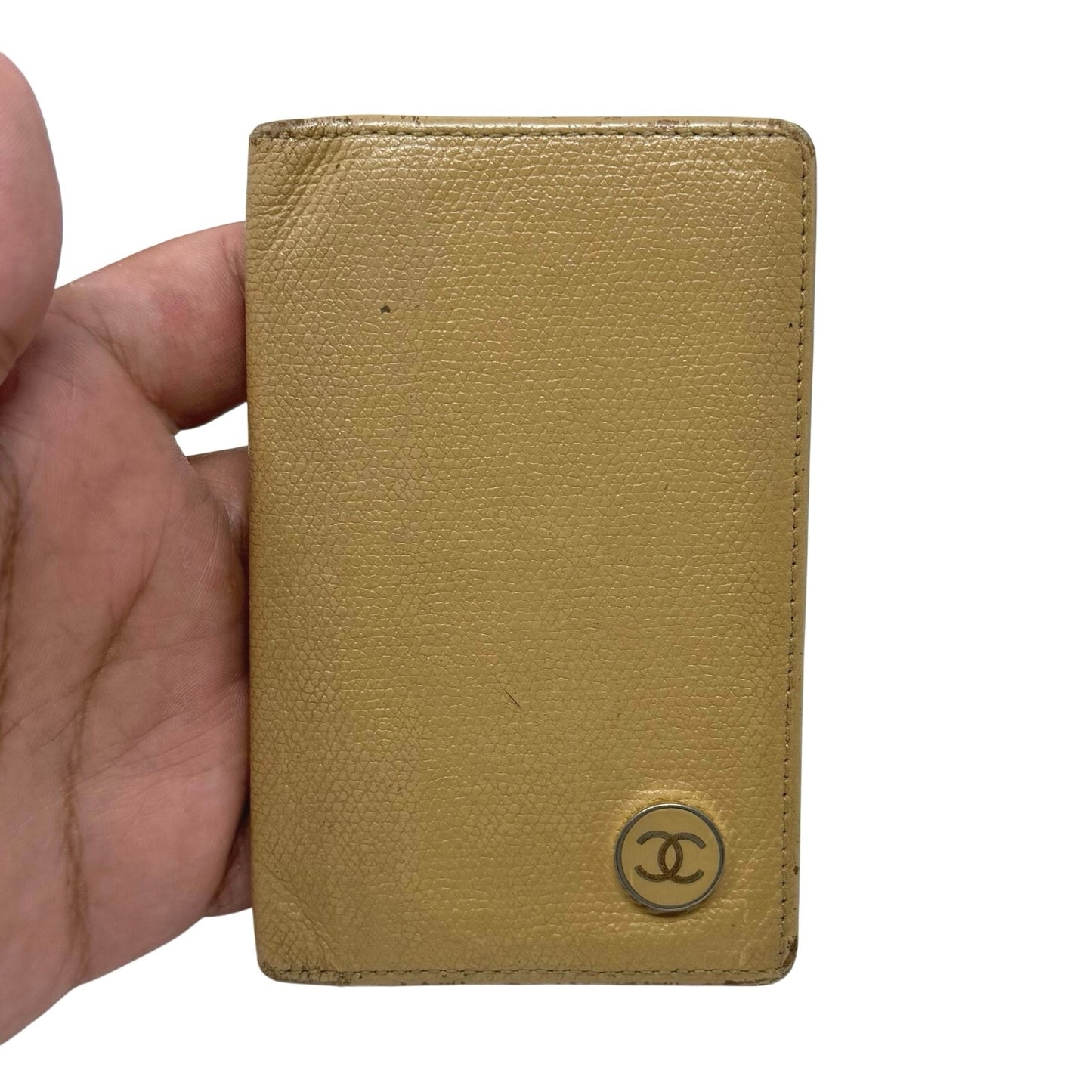Chanel Beige Bifold Wallet
